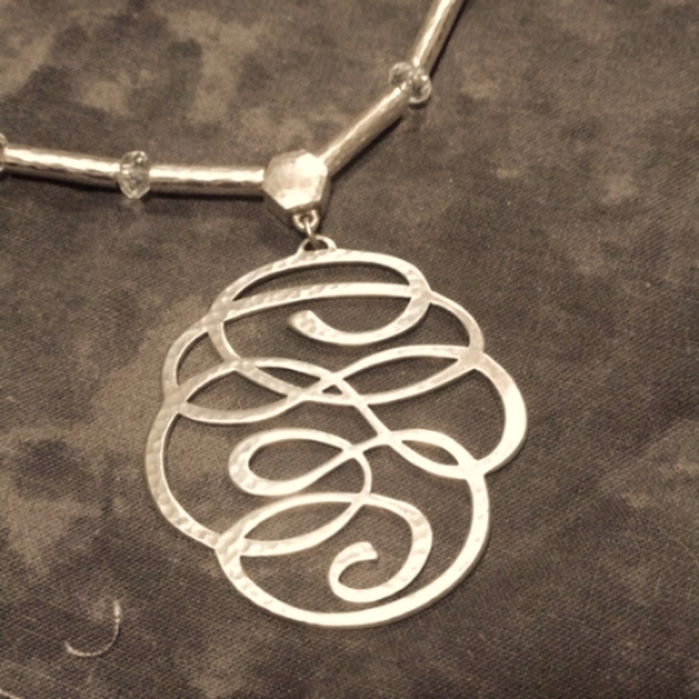 Brighton Silver Swirl Pendant Necklace